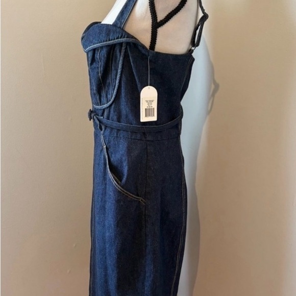 Jessica Simpson Denim Corset Midi Dress New with tags - Picture 5 of 8